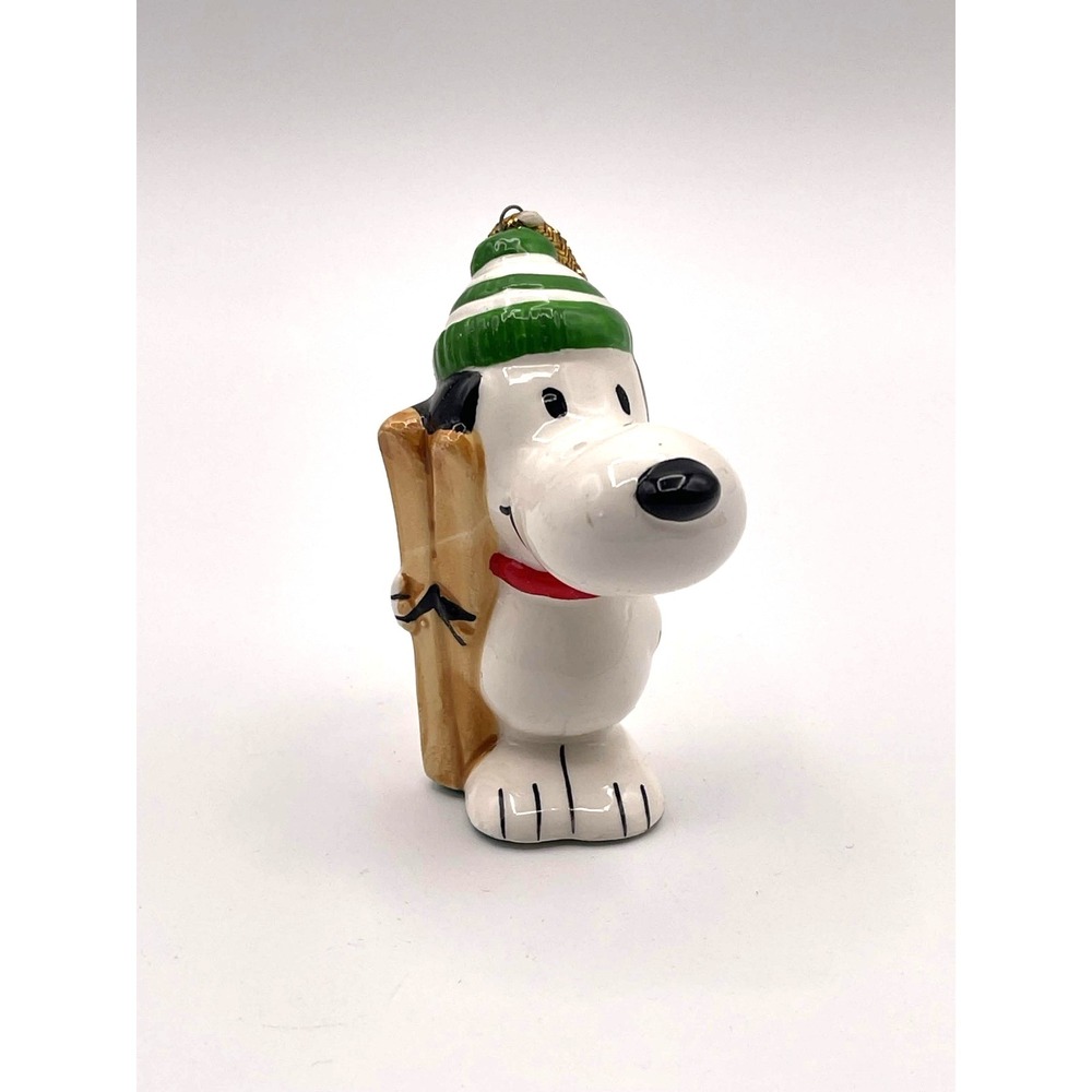 Vintage 1975 Snoopy Skis Beanie Hat Peanuts Sports Series Ornament Japan